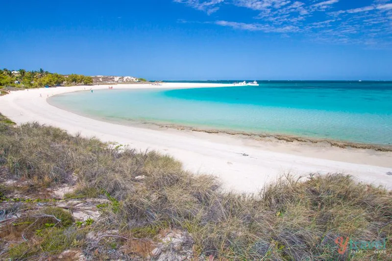 Roadtrip sur la Côte Ouest Australienne : itinéraire 16 La plage paradisiaque de Coral Bay, connue pour son bleu translucide