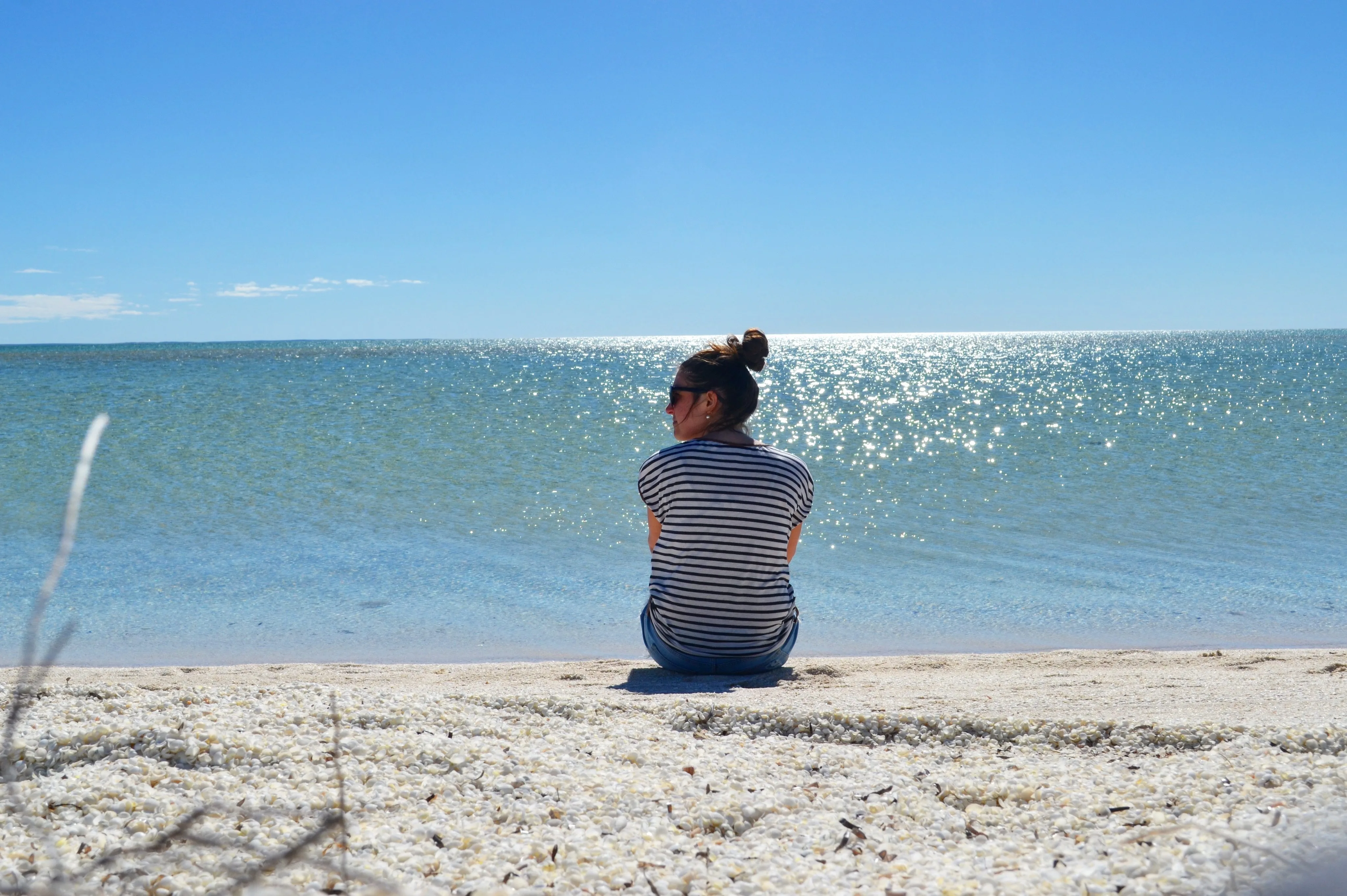 Roadtrip sur la Côte Ouest Australienne : itinéraire 14 Repos sur la plage de coquillages de Shell Beach en Australie