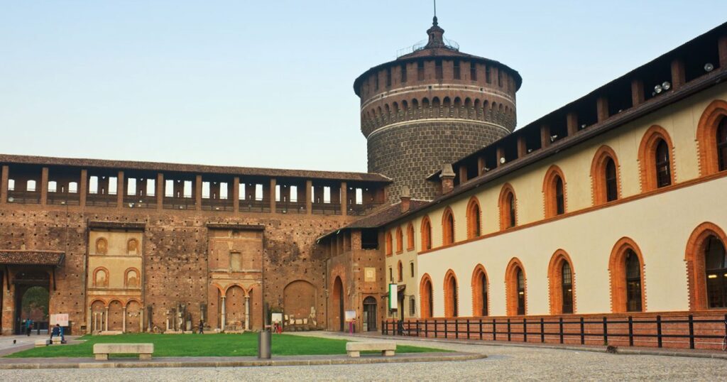 la visite du chateau des Sforza est un incontournable à Milan