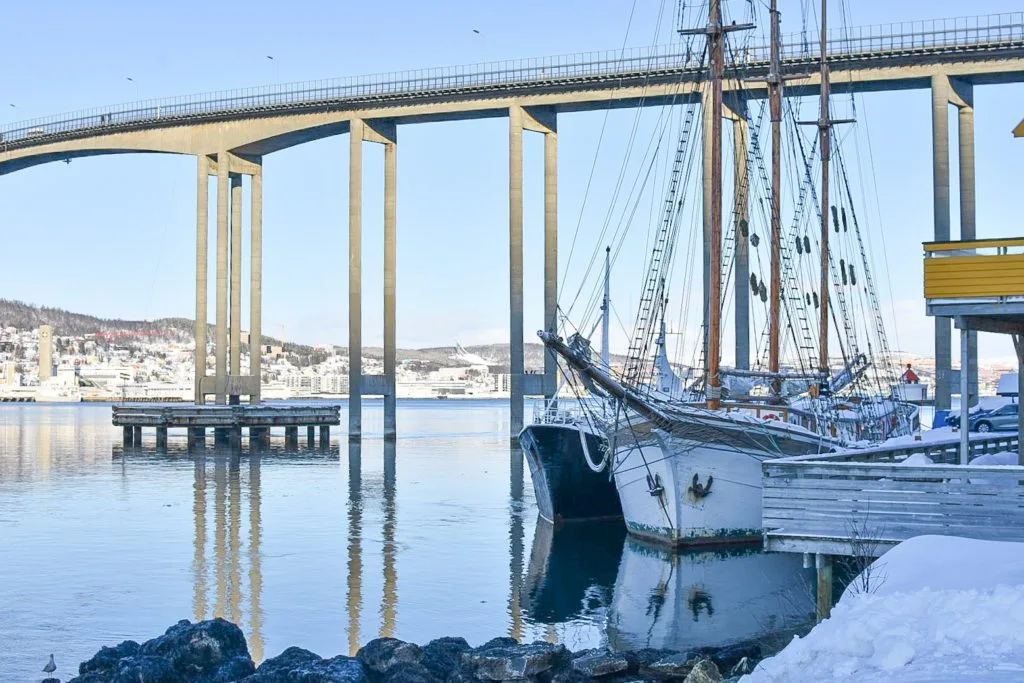 Paysage de Tromso en hiver