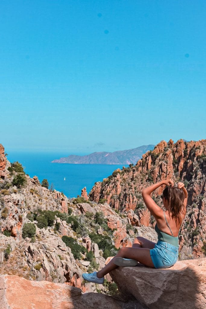 Visiter les Calanques de Piana en Corse 6 Magnifique vue depuis le Belvédère des Calanques de Piana lors d'un roadtrip en Corse