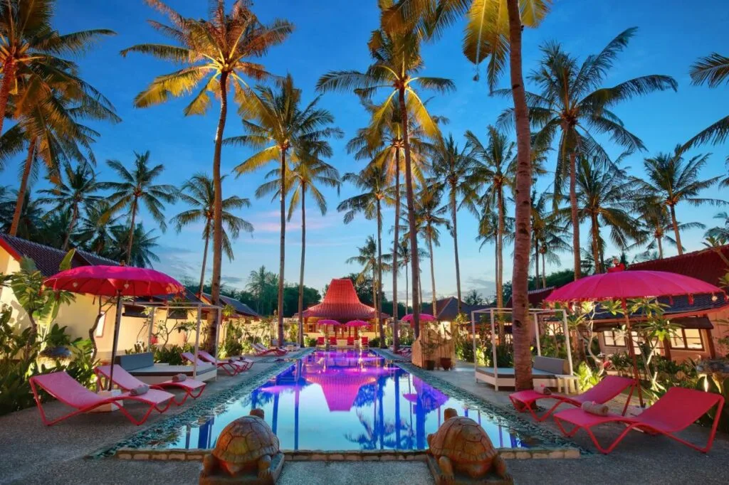 la piscine du pinkcoco a gili air