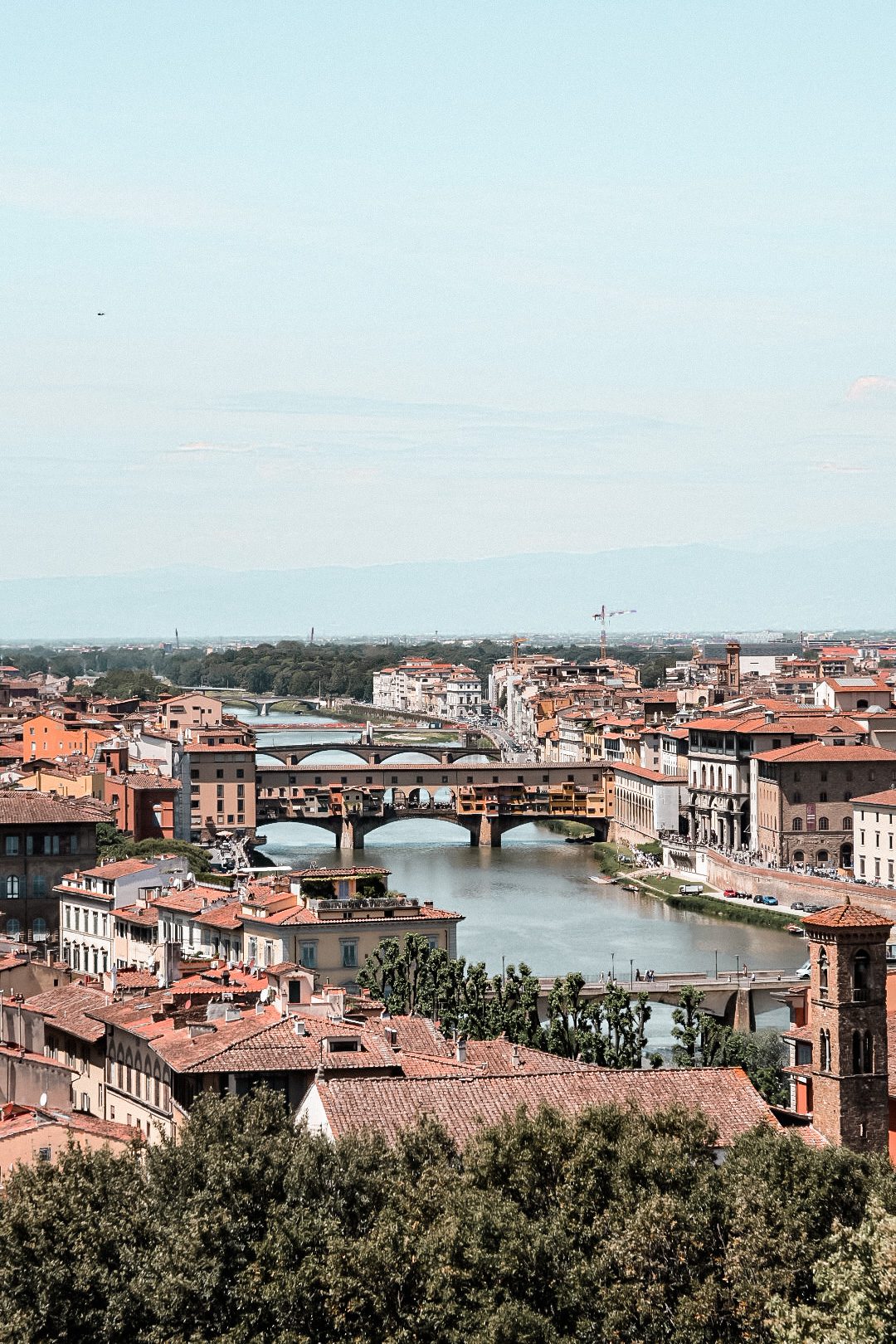 vue panoramique depuis la piazzale michelangelo à Florence