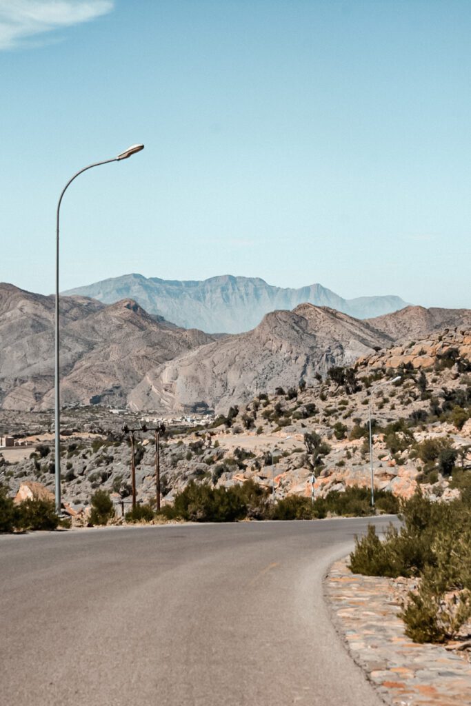 Panorama sur les montagnes de Djebel Akhdar à Oman