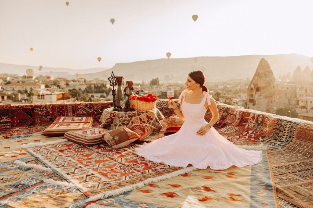 hôtel avec terrasse en Cappadoce