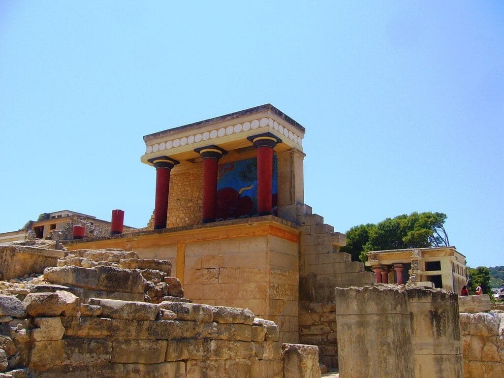 L'impressionnant palais de cnossos