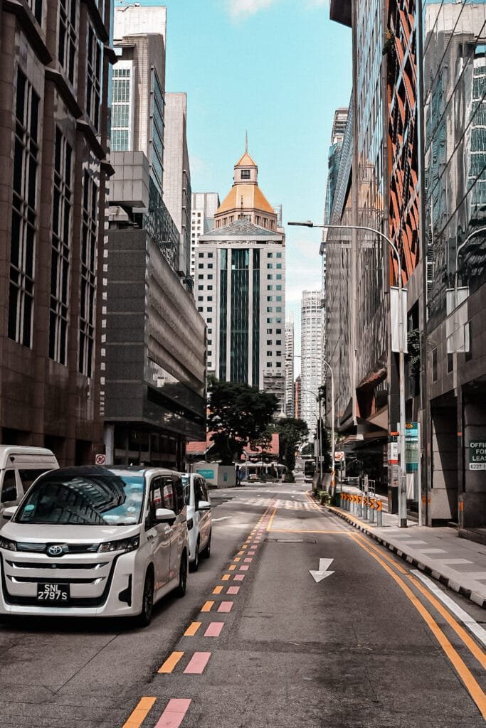 La principale artère commerçante de Singapour