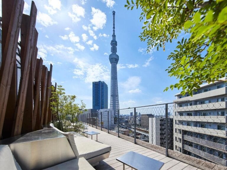 Logement avec vue imprenable sur la Tokyo Skytree depuis le quartier de Sumida