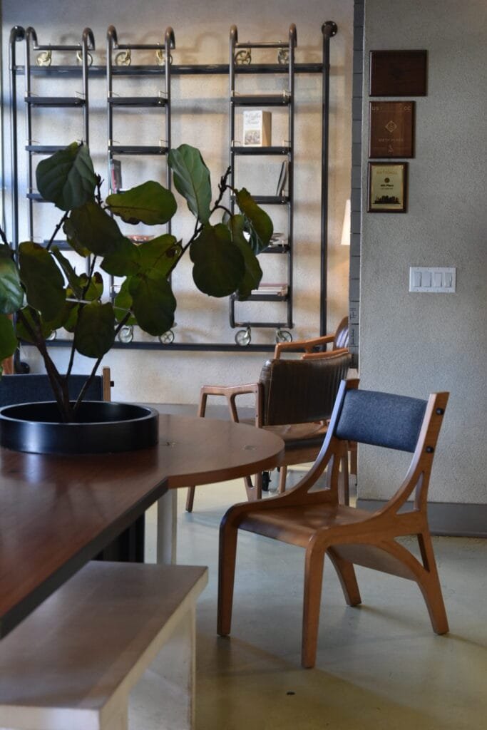 Décor du The Boxx Café, l'endroit parfait où manger à Los Angeles pour le petit-déjeuner