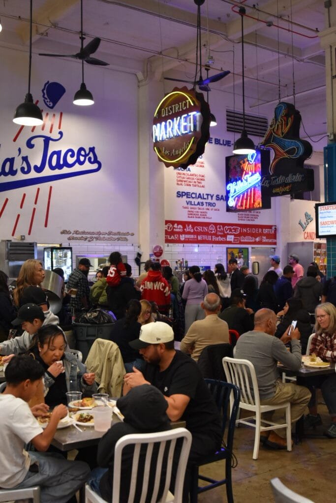 Stand de street-food mexicaine au Grand Central Market à Los Angeles