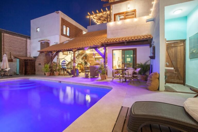 Piscine de la guesthouse où j'ai dormi dans le centre de La Paz