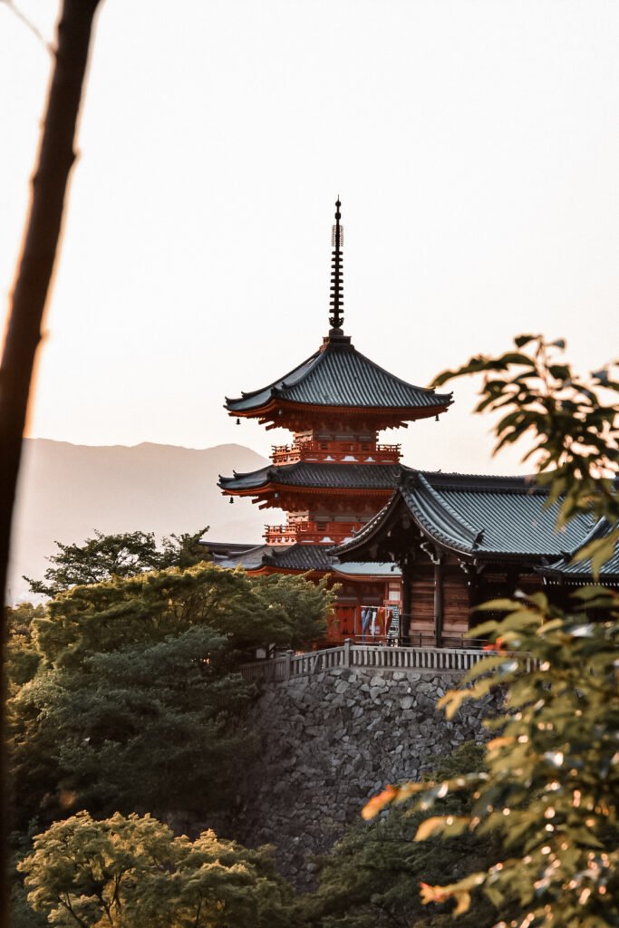 vue sur le temple de Kiyomizu-dera