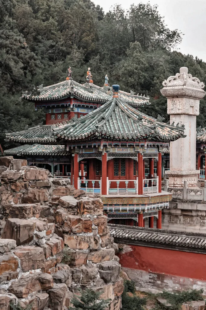 Temple au coeur du palais d'été de Pékin