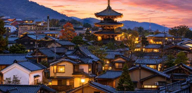 vue sur les toits de Gion pendant mon séjour de 2 jours à Kyoto