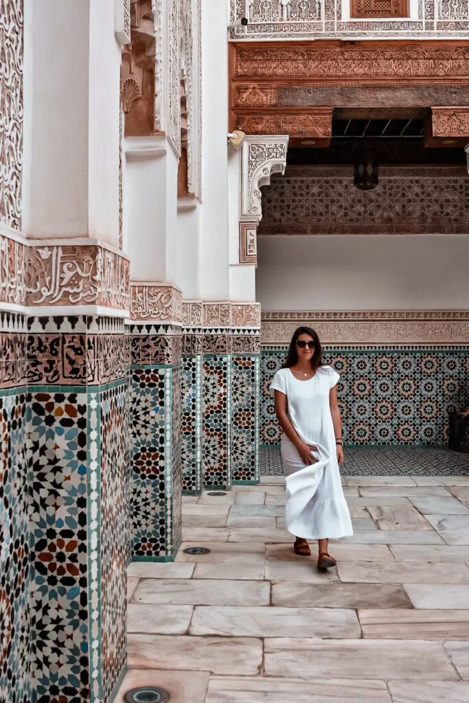 Que faire à Marrakech en 3 jours : les incontournables ! 3 les magnifiques mosaiques dans la Medersa Ben Youssef