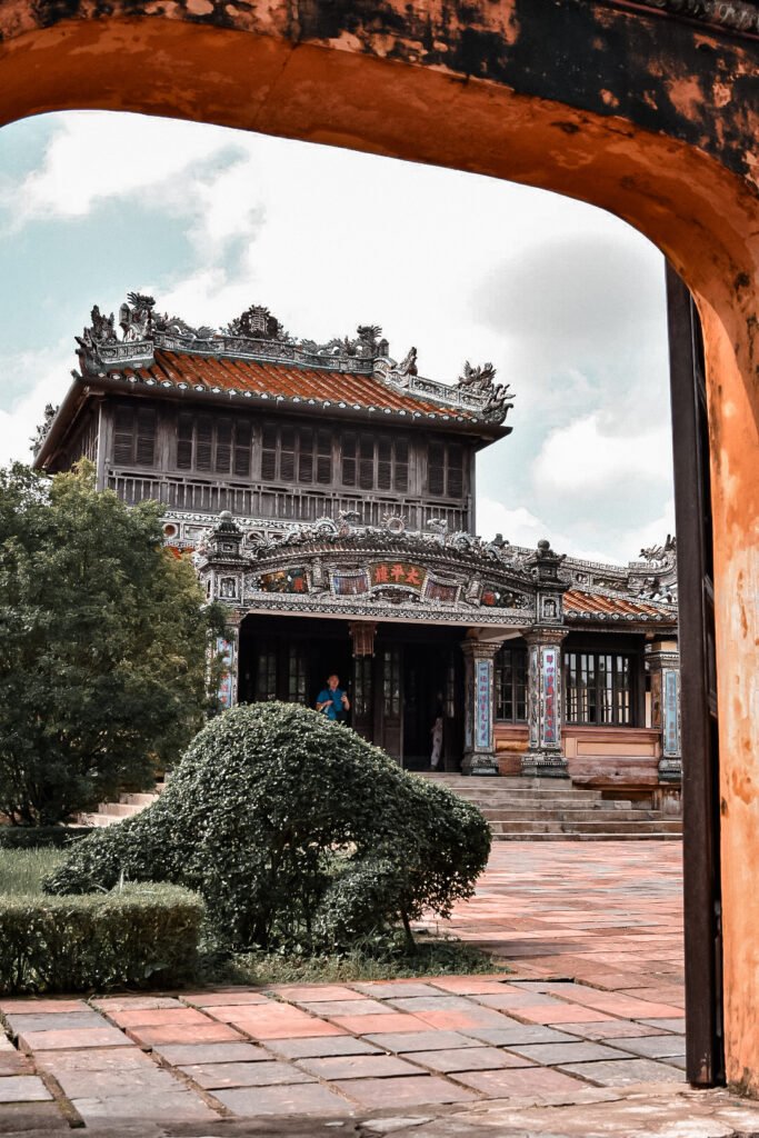 visite du palais de la ville d'Hué au Vietnam