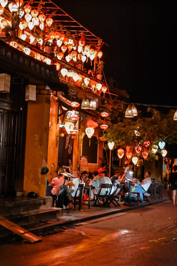 scène de nuit à Hoi An