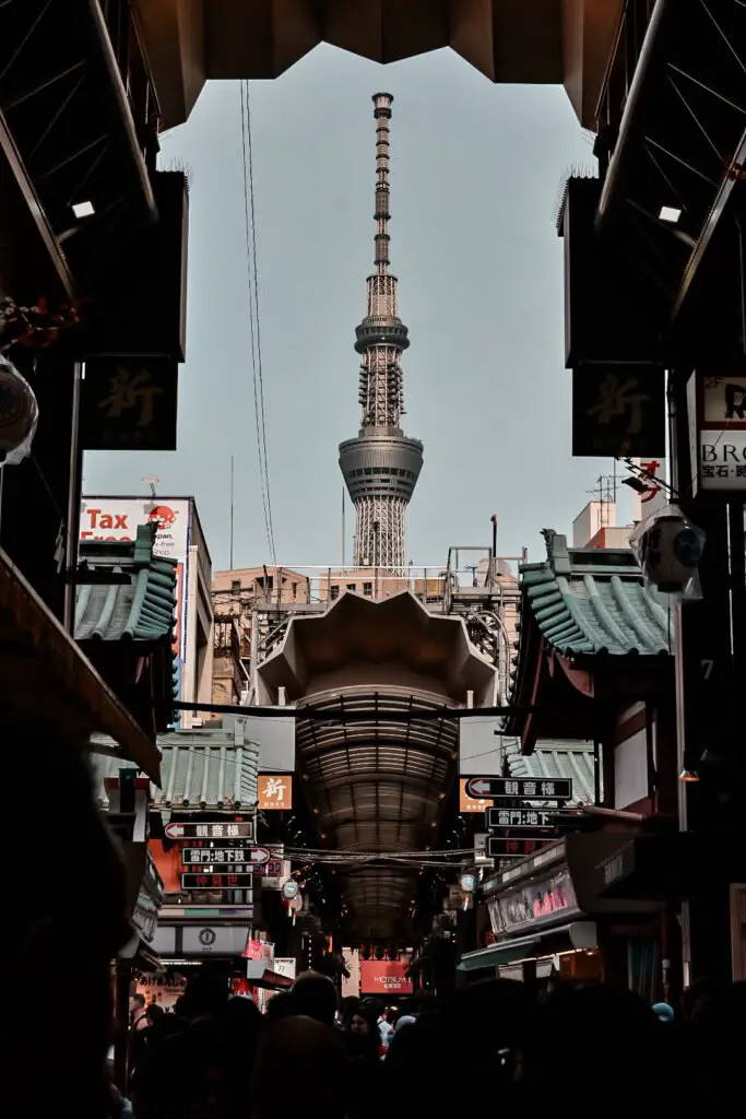 Vue sur la Tokyo tower