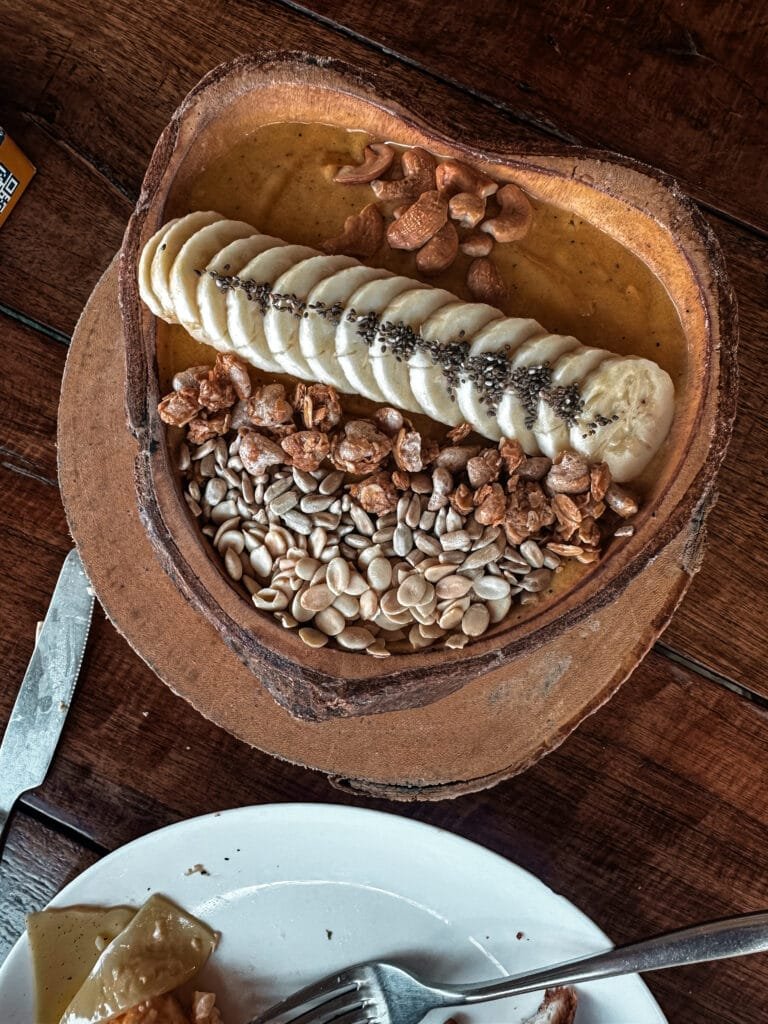 Mon premier petit déjeuner sur l'île