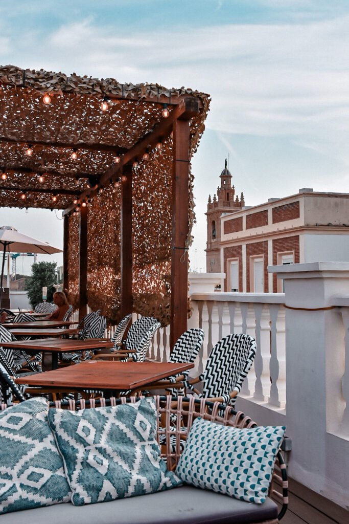 rooftop avec vue sur la ville de Valence