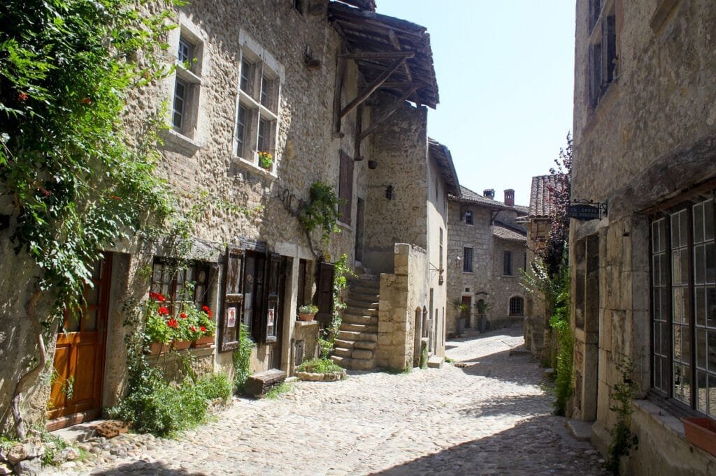 Les rues pavées de Pérouges