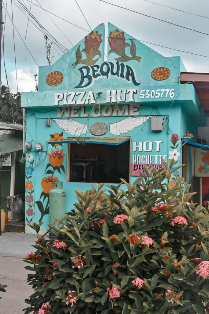 stand de pizza à Bequia